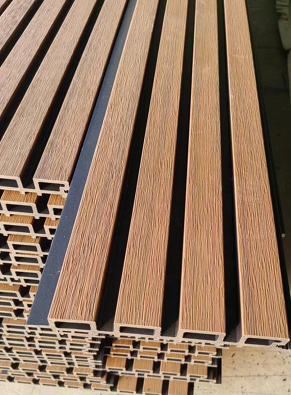 WPC Exterior Louvers Panel – Teak Wood | Model APD-1001