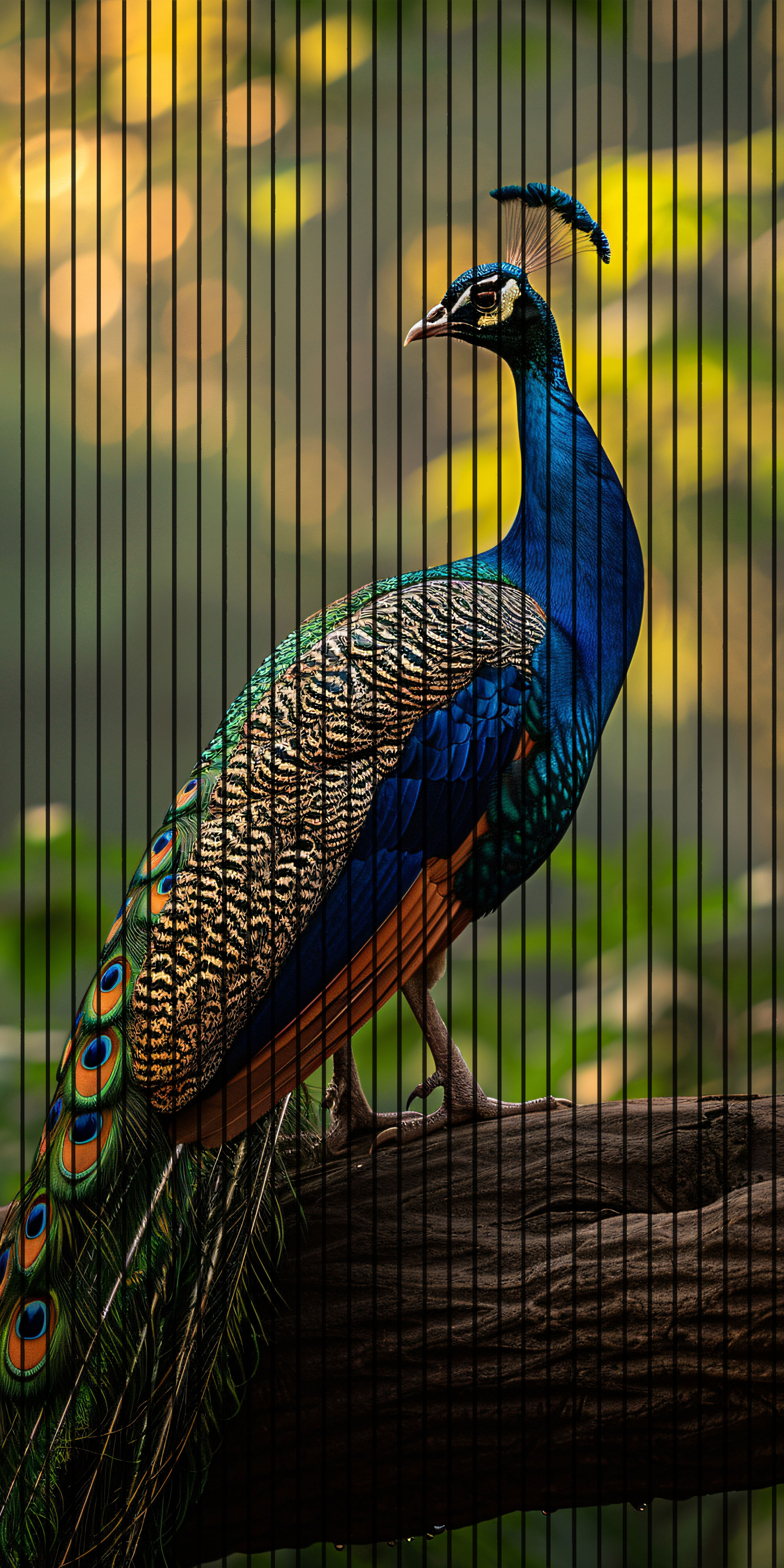 7D Fluted Panel – 7D-1001 | Peacock Textured Finish | 5 Feet × 10 Feet
