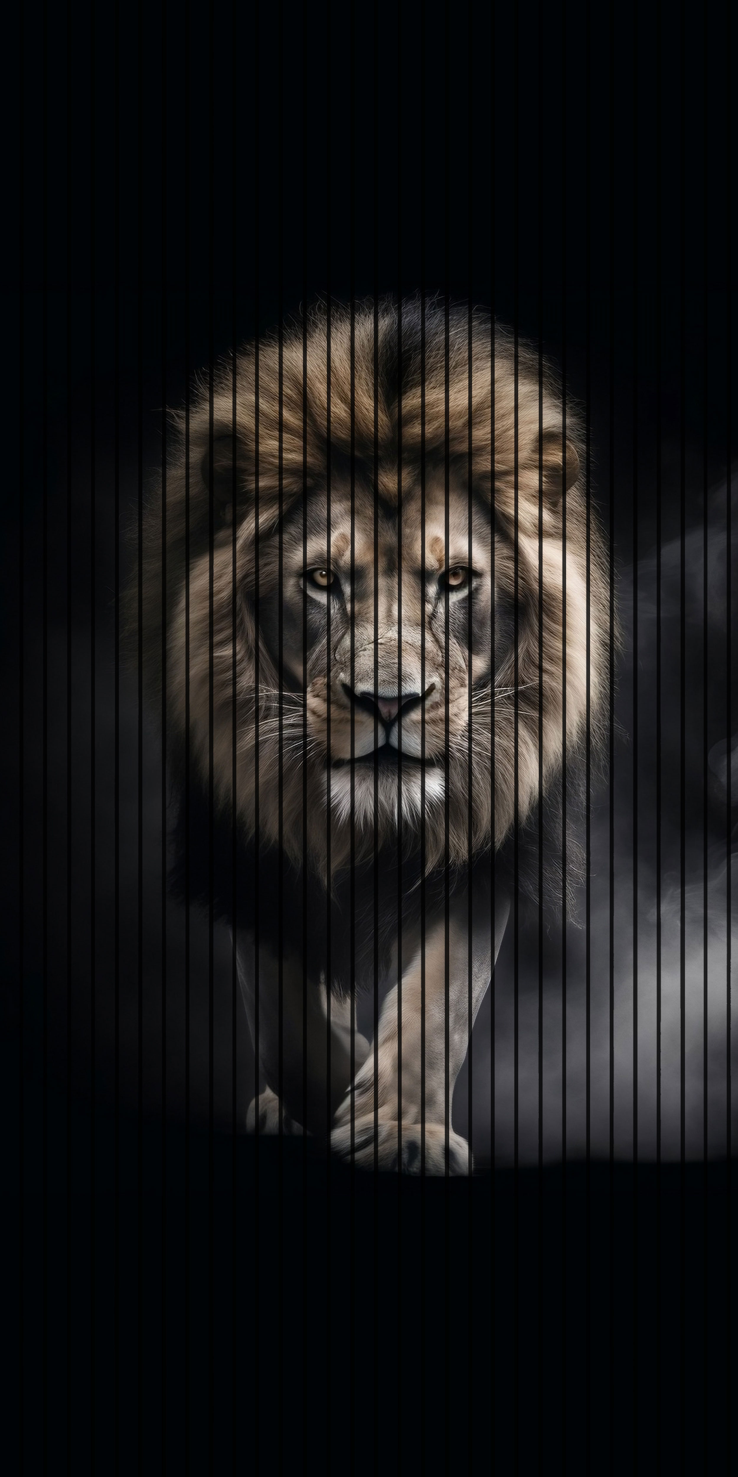 7D Fluted Panel – 7D-1003 | Aggressive Lion Textured Design | 5 Feet × 10 Feet