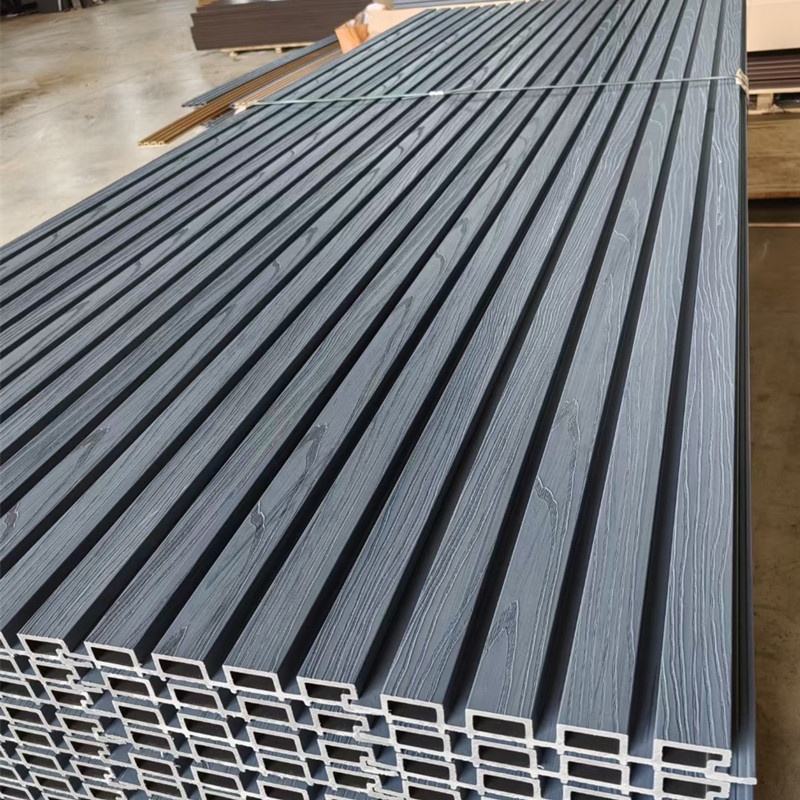 WPC Exterior Louvers Panel – Light Grey | Model APD-1004