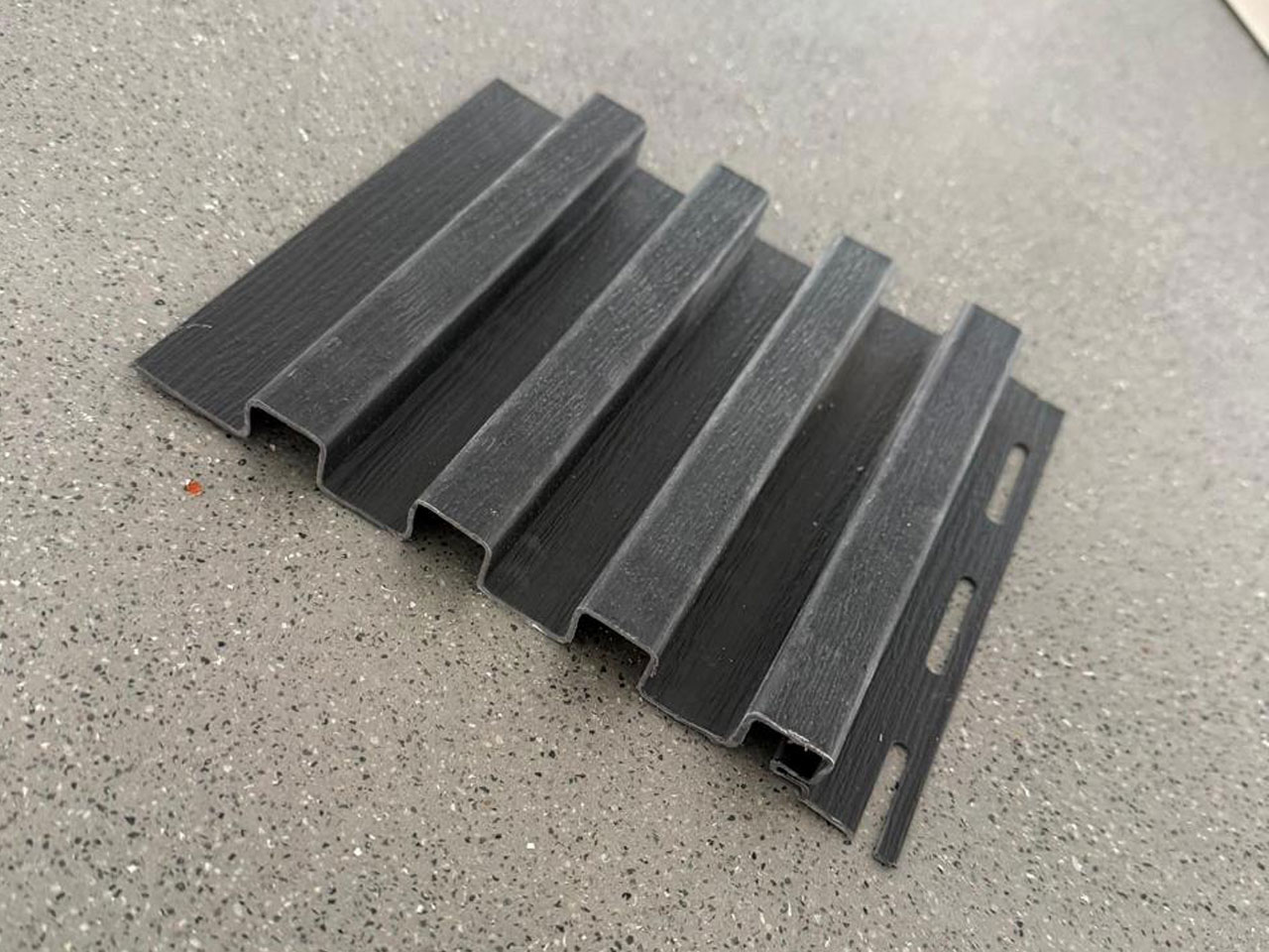 Designer Soffit Panel – Zed Black Textured Finish | SP-012