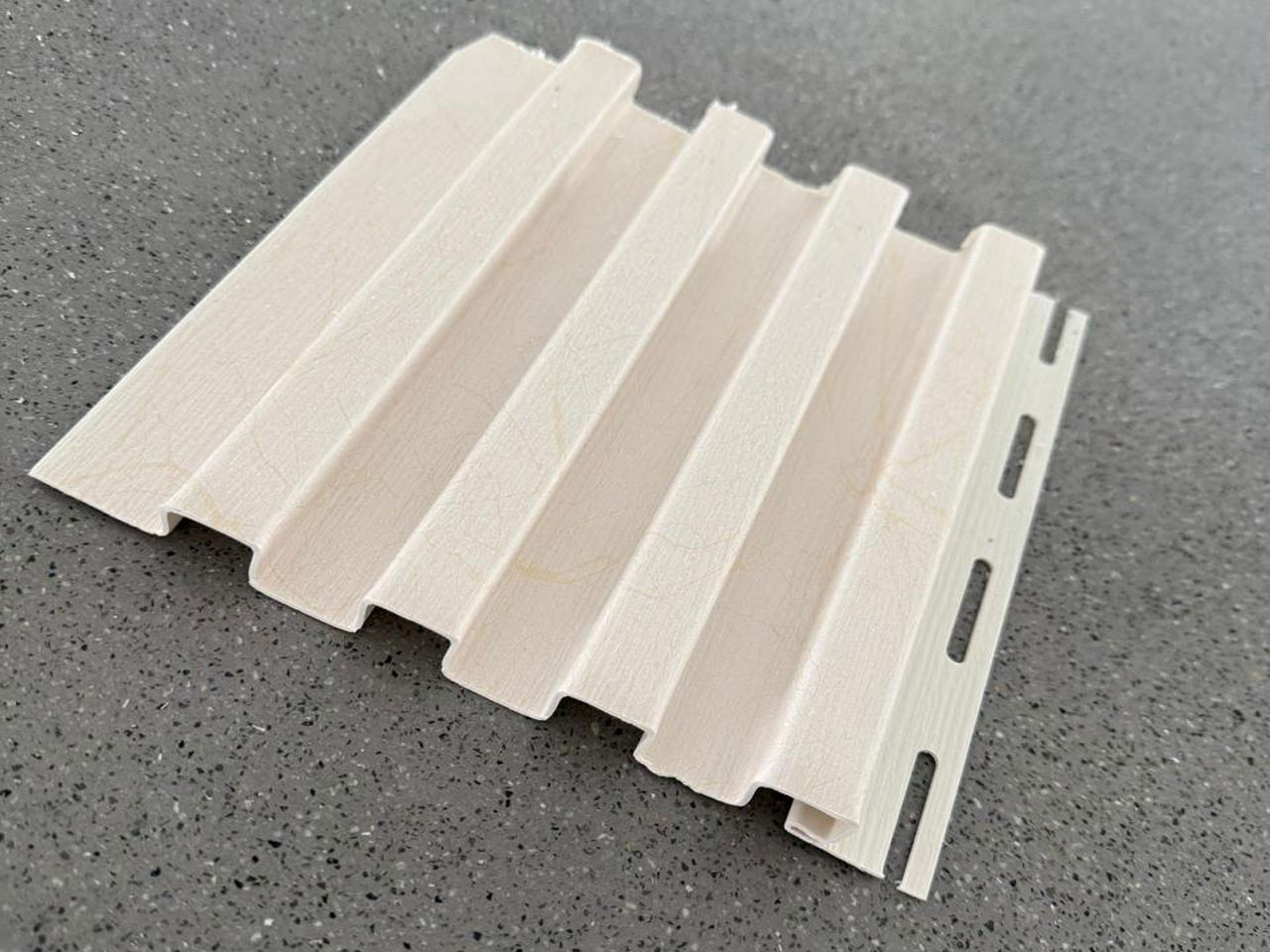 Designer Soffit Panel – Off White with Golden Touch Textured Finish | SP-013