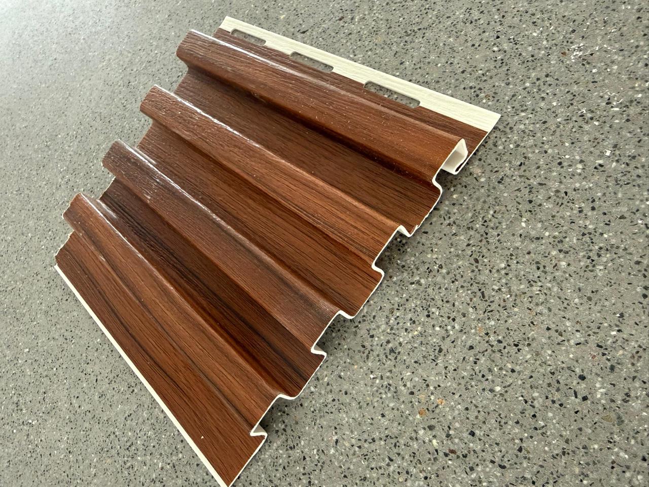 Designer Soffit Panel – Dark Natural Wood Textured Finish | SP-015
