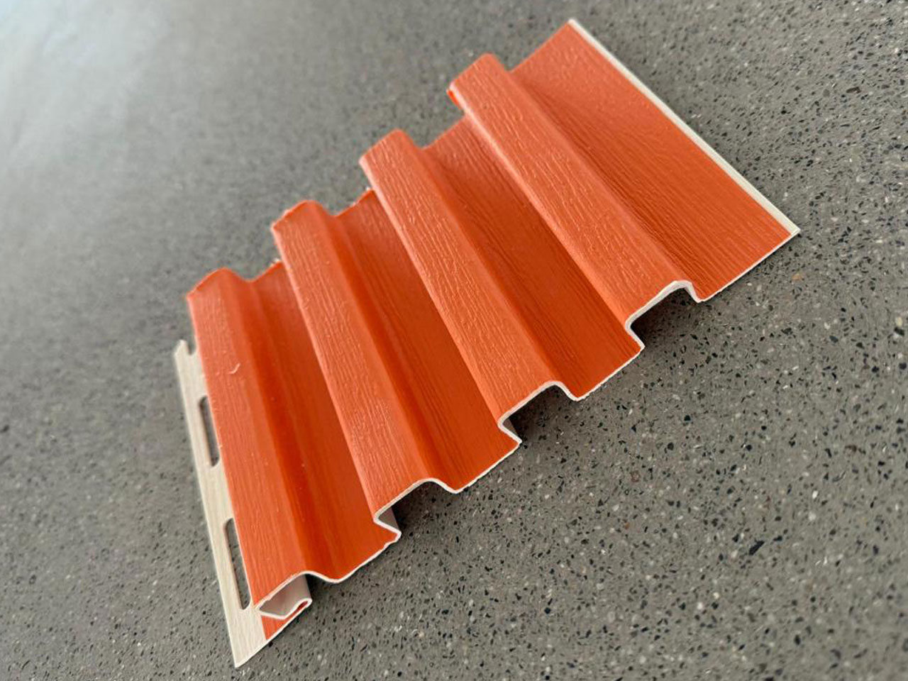 Designer Soffit Panel – Orange Textured Finish | SP-017