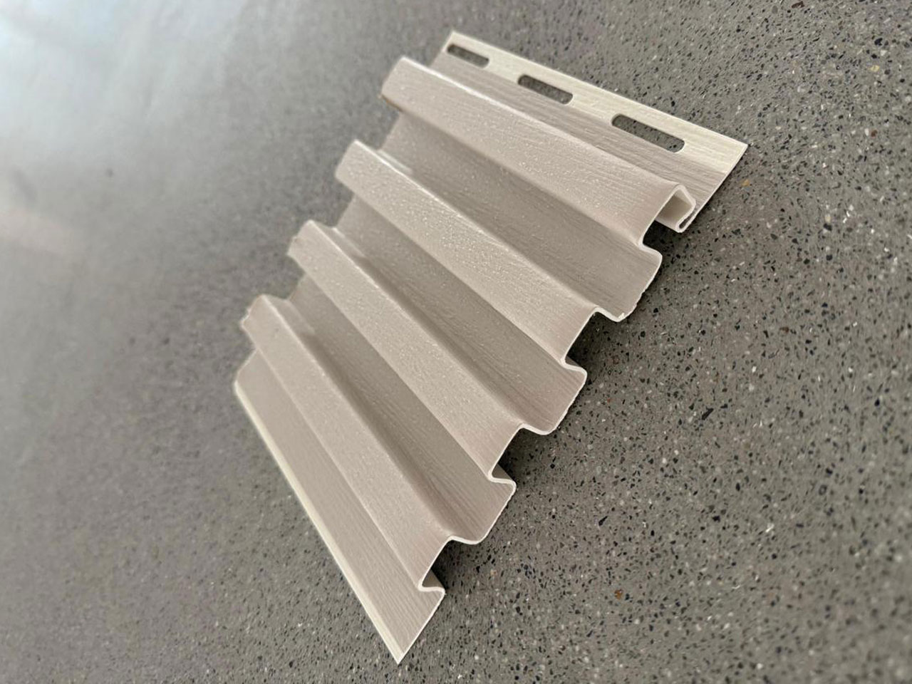 Designer Soffit Panel – Milky Coffee Glossy Textured Finish | SP-004