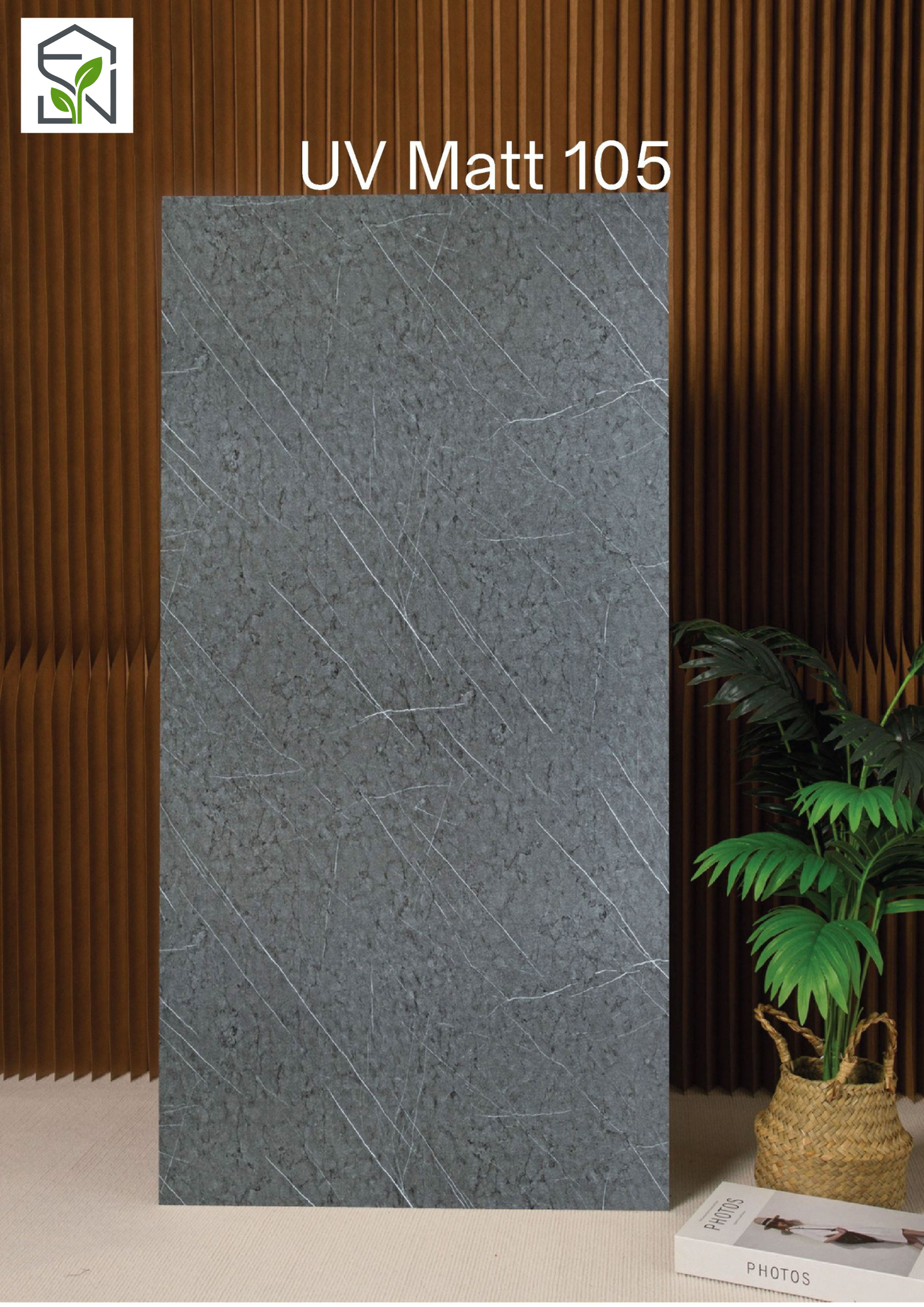 UV Marble Sheet Matt Finish – UV Matt-105 | Darker Greyish Marble | UVMatt105