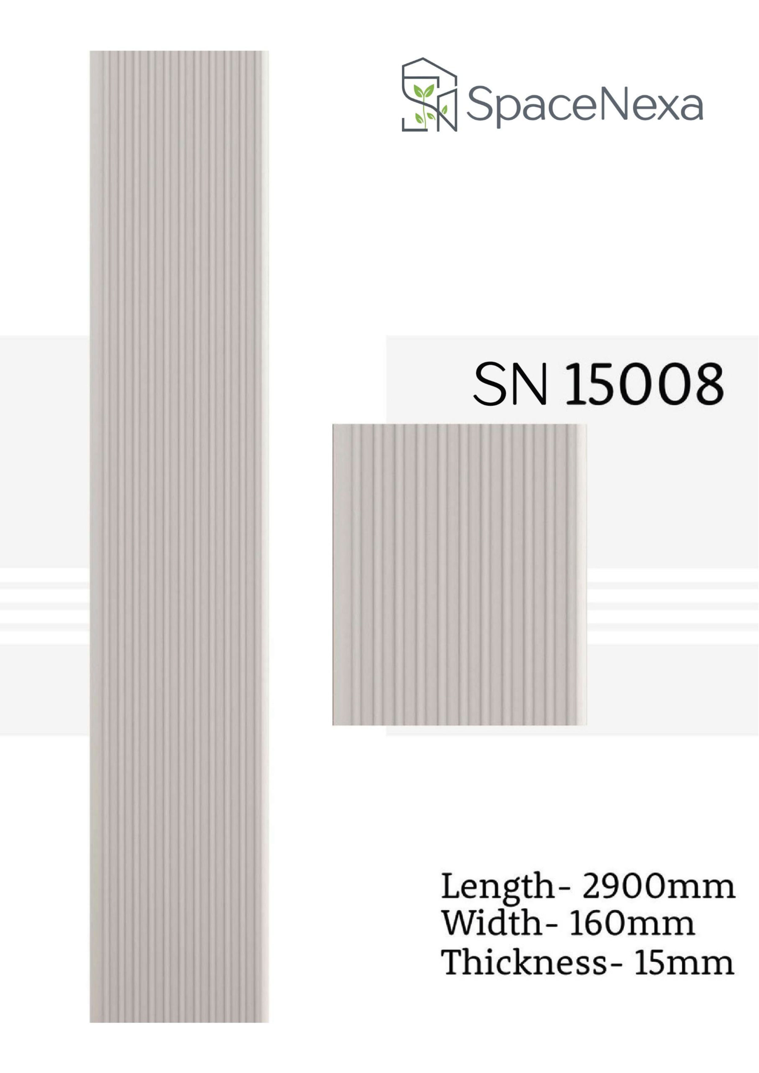 WPC Louvers Panel 15mm - SN15008