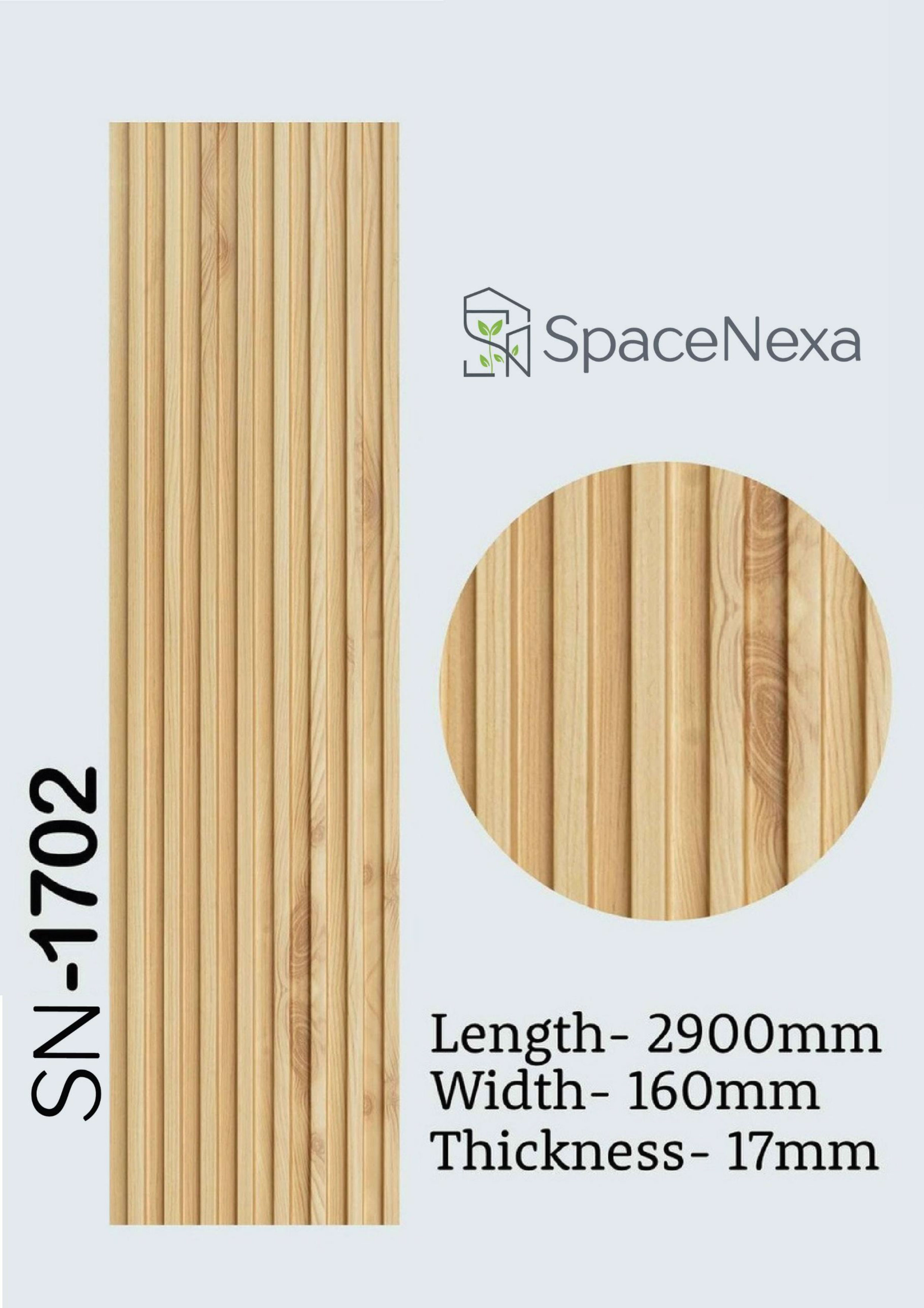 WPC Louvers Panel 17mm - SN1702