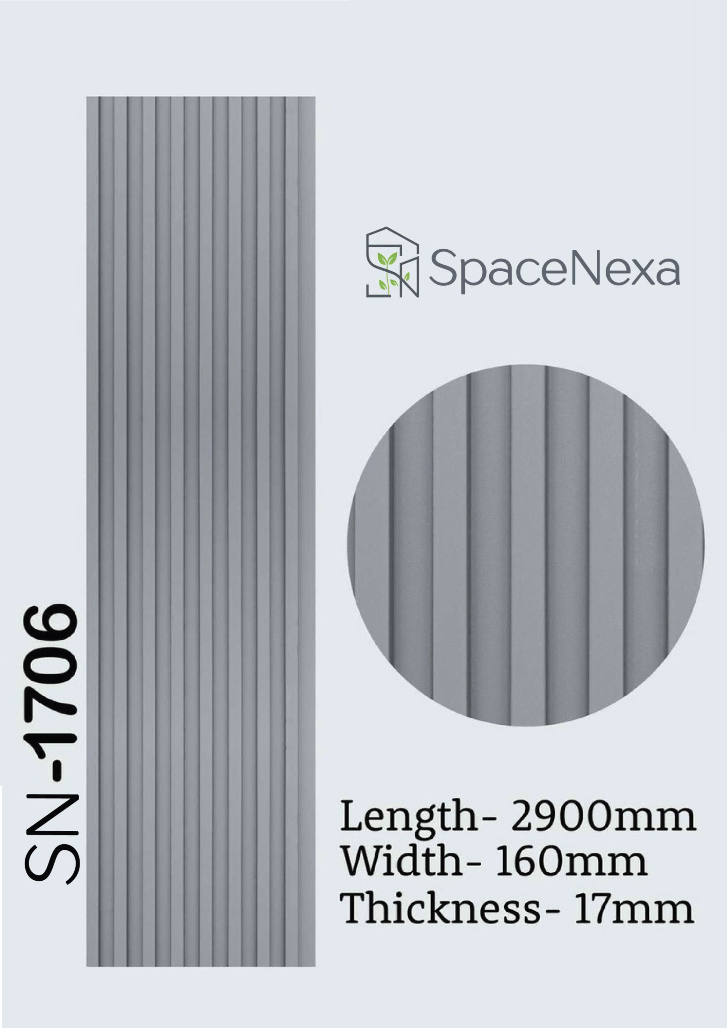 WPC Louvers Panel 17mm - SN1706