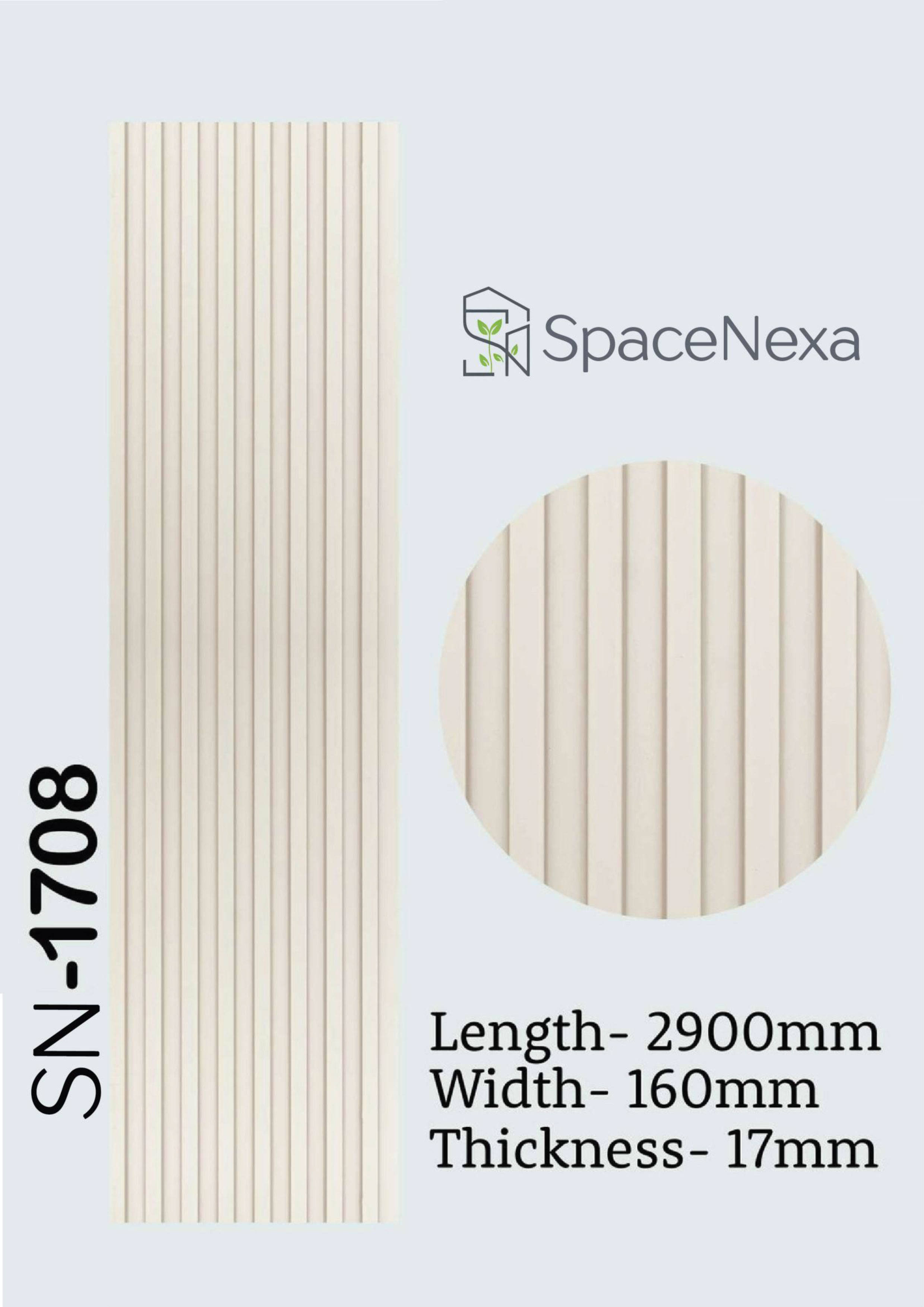 WPC Louvers Panel 17mm - SN1708