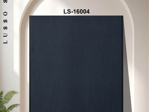 PVC Panel 6KG – 16 Inch Dark Navy Blue Rubbery Linen | LS-16004 | 10 Ft
