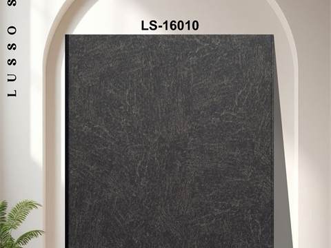PVC Panel 6KG – 16 Inch Darker Black Stone Finish | LS-16010 | 10 Ft