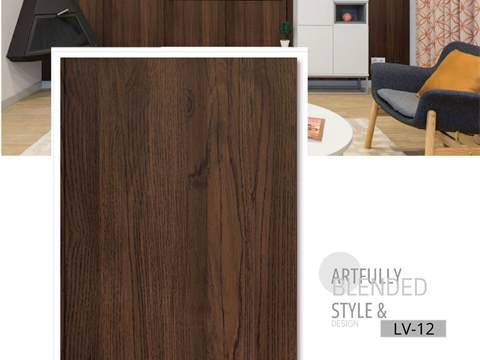 PVC Panel 4KG – 12 Inch Natural Darker Wooden Finish | PVC Interiors LV-12