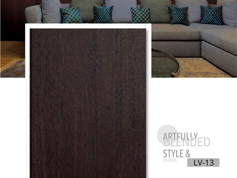 PVC Panel 4KG – 12 Inch Dark Wooden Finish | PVC Interiors LV-13