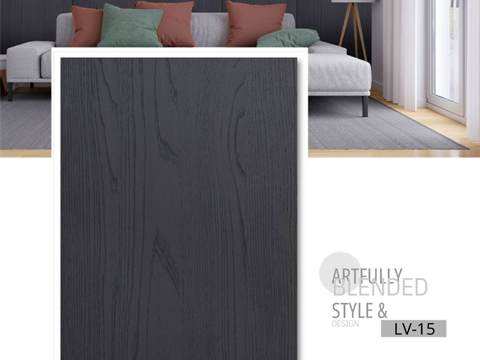 PVC Panel 4KG – 12 Inch Dark Greyish Wooden Finish | PVC Interiors LV-15