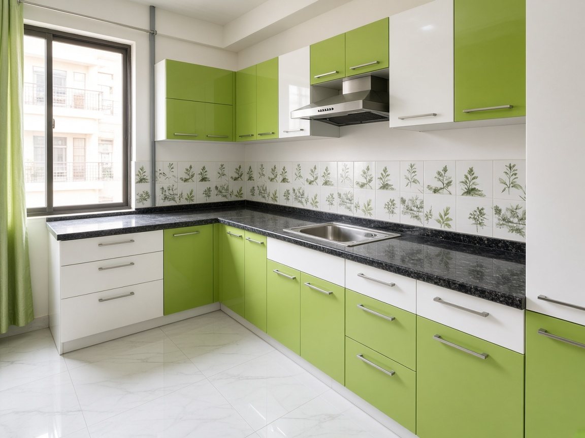 Installed PVC Modular Kitchen in Kolkata