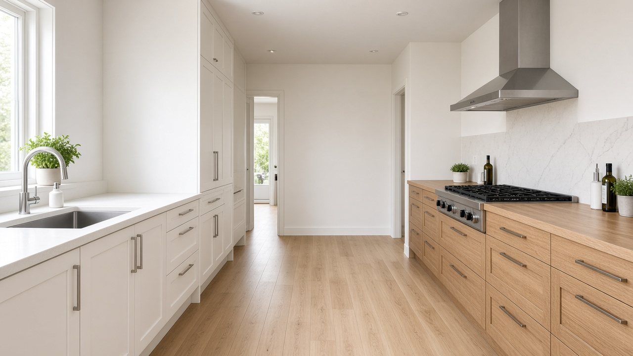 Parallel PVC Modular Kitchen