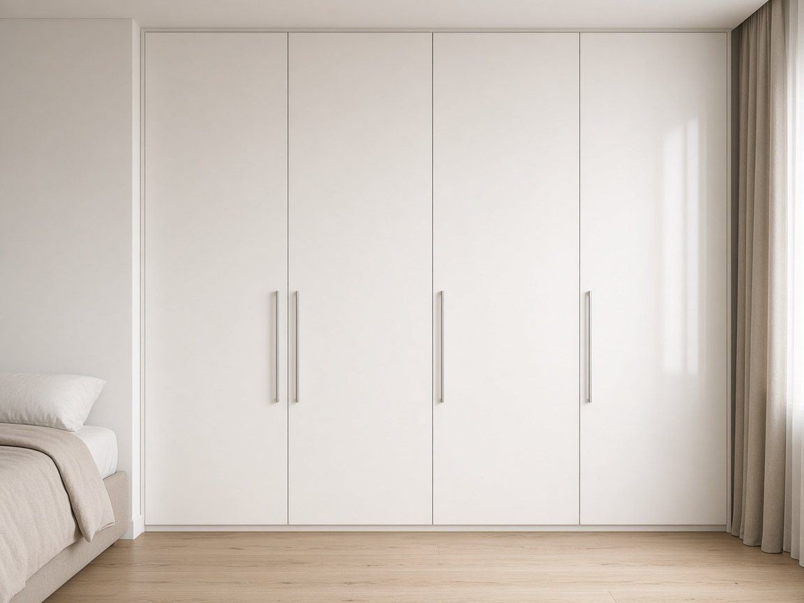 Floor-to-ceiling PVC Wardrobe