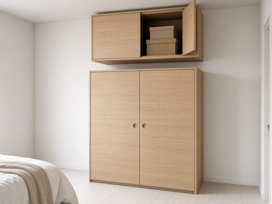 PVC Wardrobe with loft storage