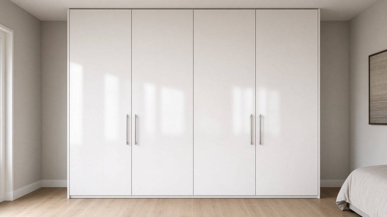 Floor-to-ceiling PVC Wardrobe